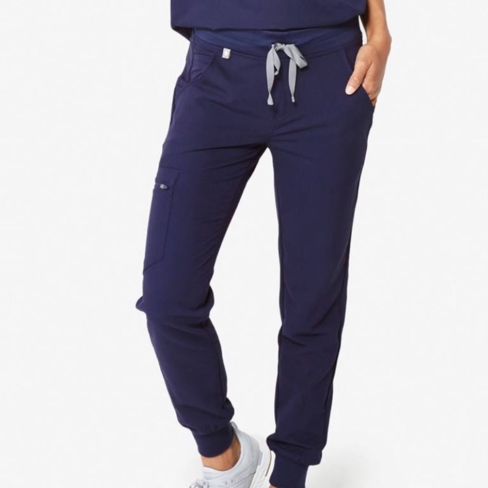 Figs Zamora Jogger Scrubs Navy